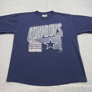 VTG Dallas Cowboys Logo Athletic Shirt Mens XL Blue Graphic 1993 NFL USA Made